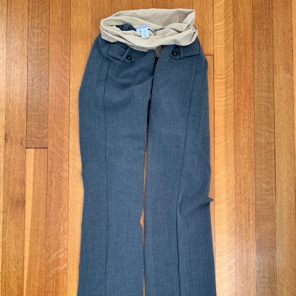 Gray Motherhood XS Maternity Professional Pants